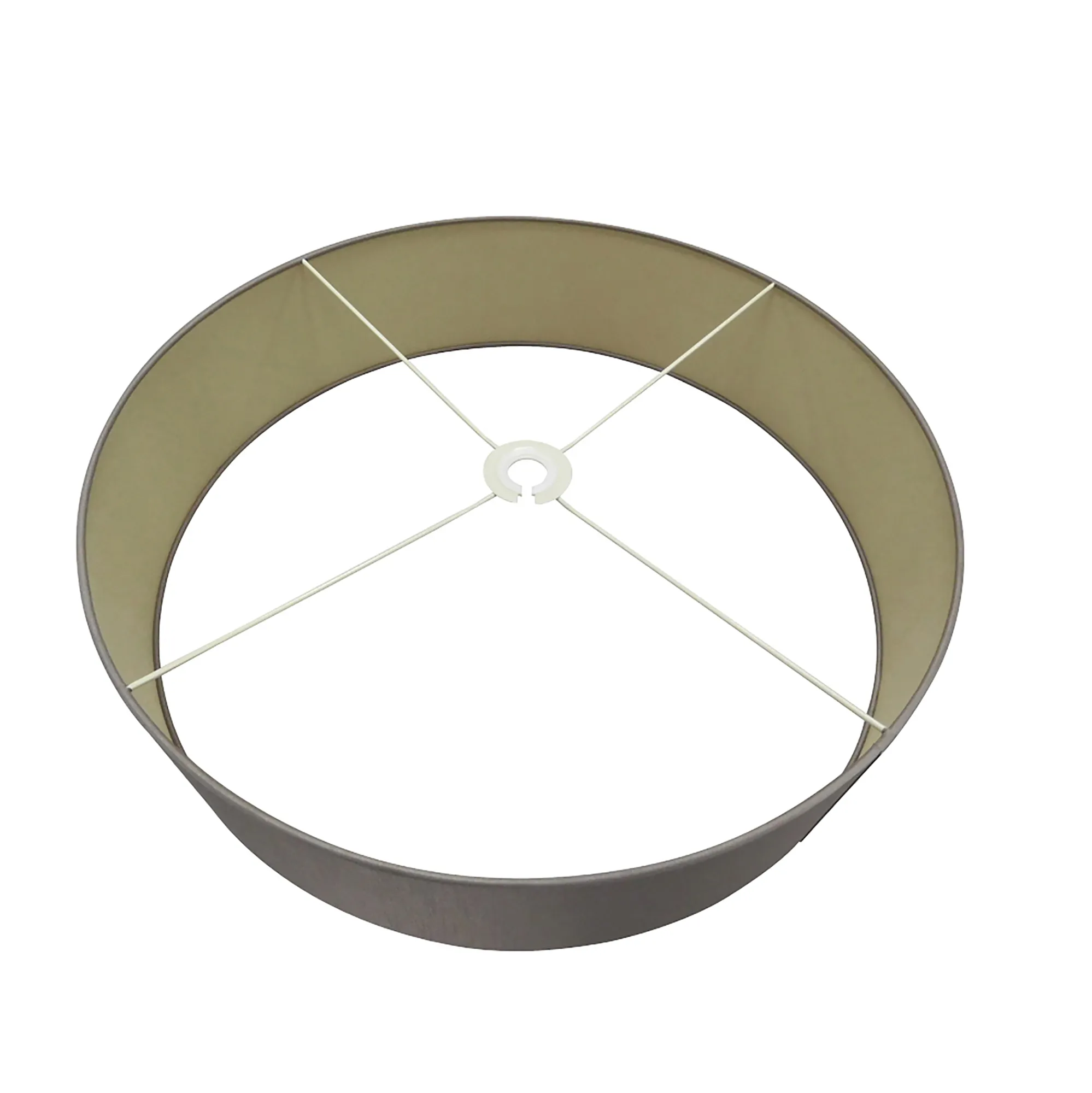 Serena 60cm Faux Silk Fabric Shade Taupe, Halo Gold D0317  Deco Serena